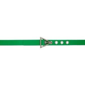 NWT BOTTEGA VENETA GREEN TRIANGLE BELT Sz 95 Cm 38 In Rubber